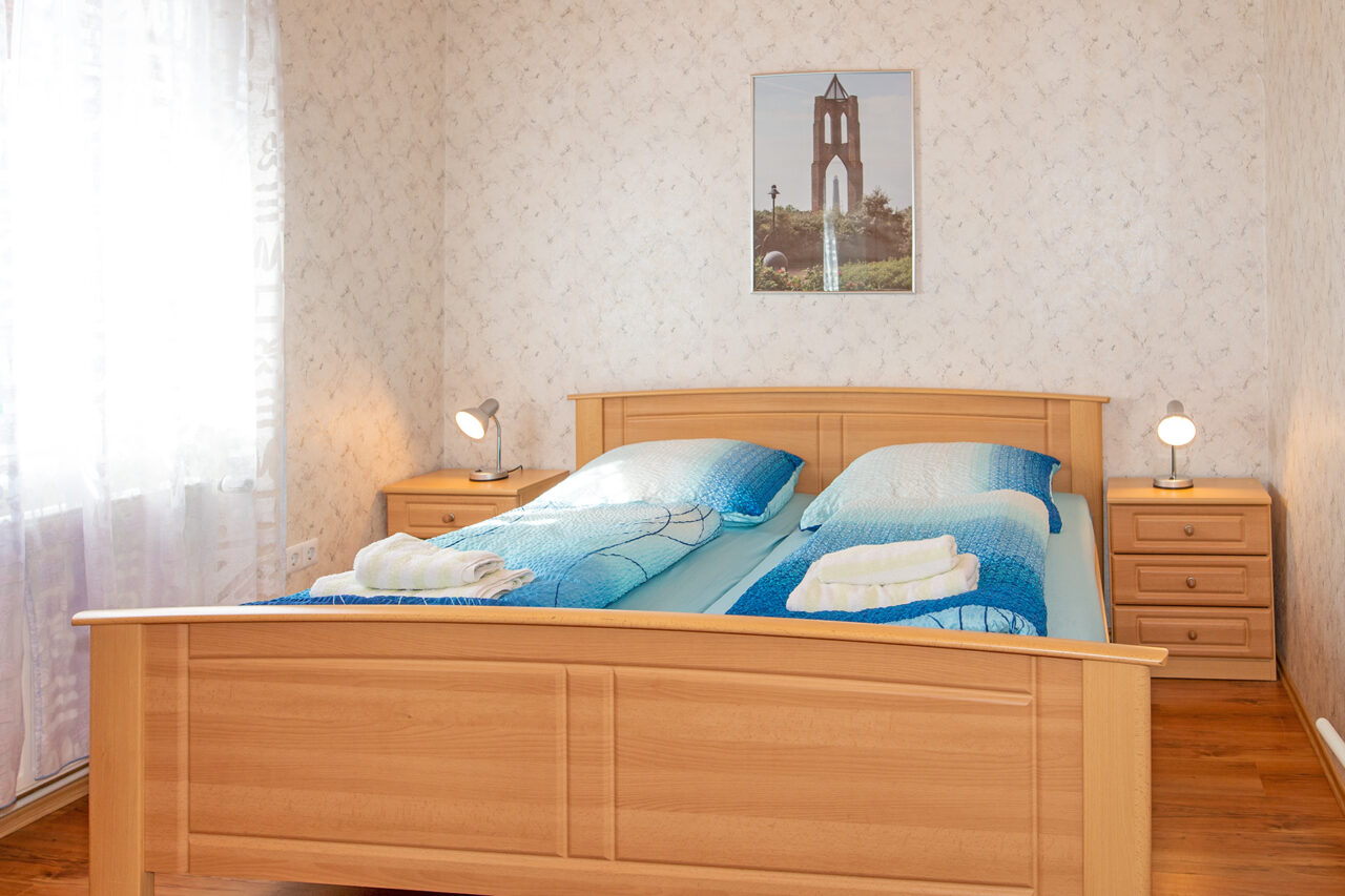 Schlafzimmer Ferienwohnung TuS Borkum